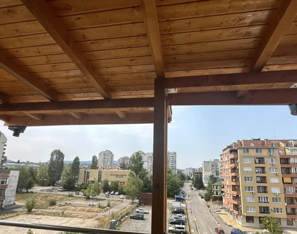 Дървени навеси монтаж